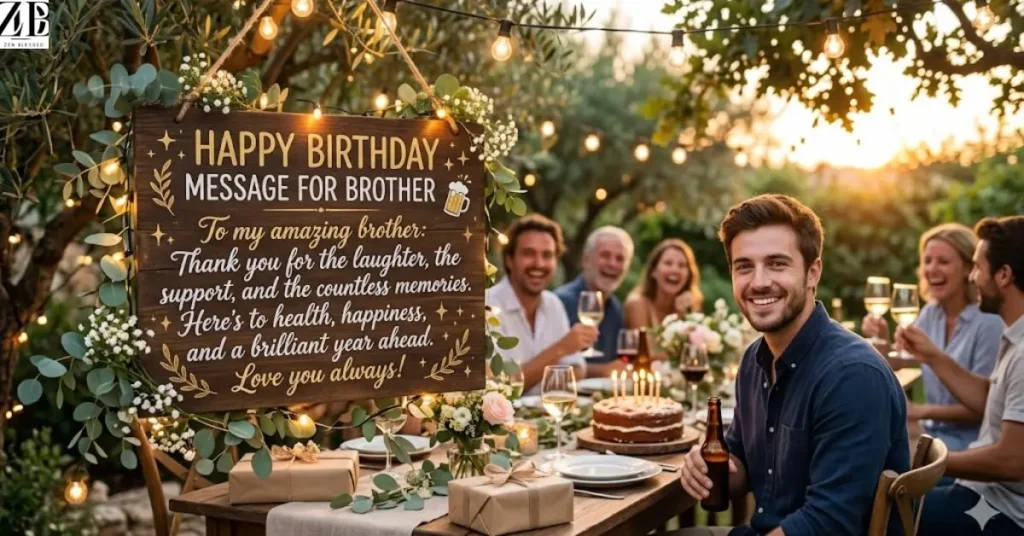 Happy Birthday Message for Brother