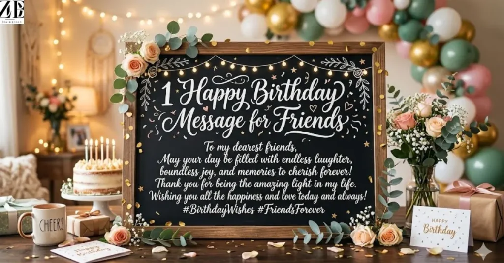 Happy Birthday Message for Friends