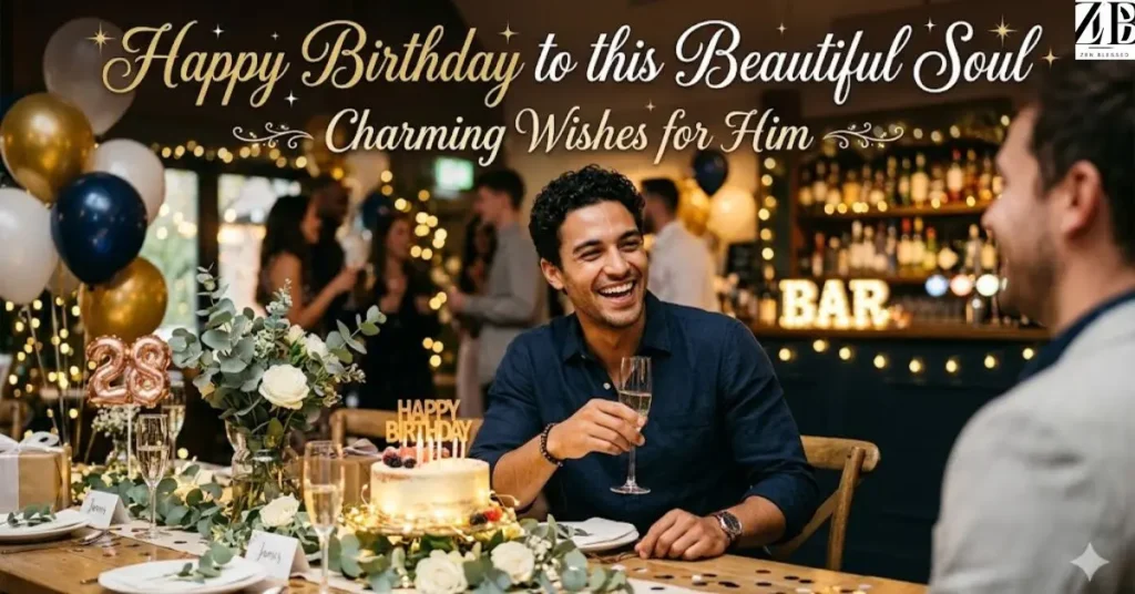 Happy Birthday to this Beautiful Soul Charming Wishes for Him