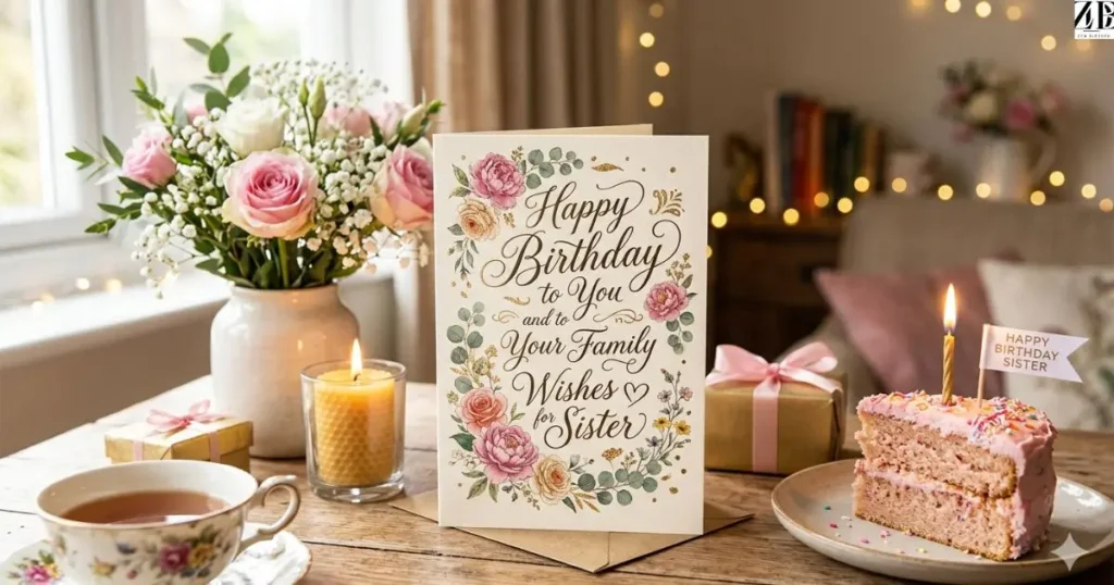 Happy Birthday to You and to Your Family Wishes for Sister