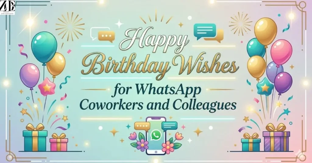 Happy Birthday Wishes for WhatsApp Coworkers and Colleagues