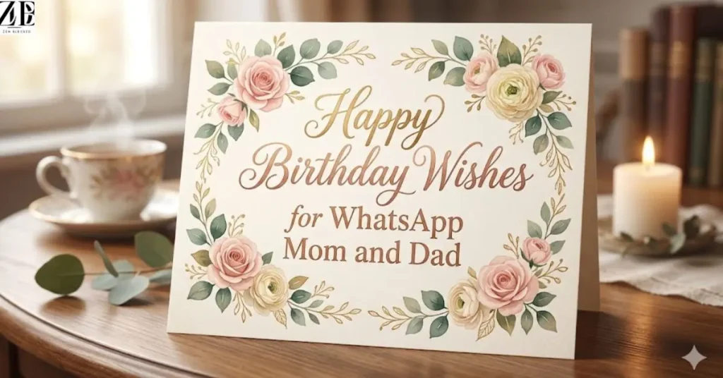 Happy Birthday Wishes for WhatsApp Mom and Dad