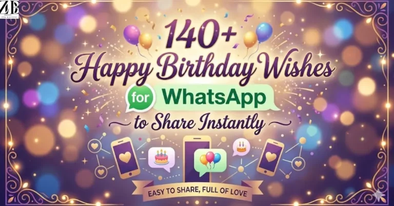 140+ Happy Birthday Wishes for WhatsApp to Share Instantly