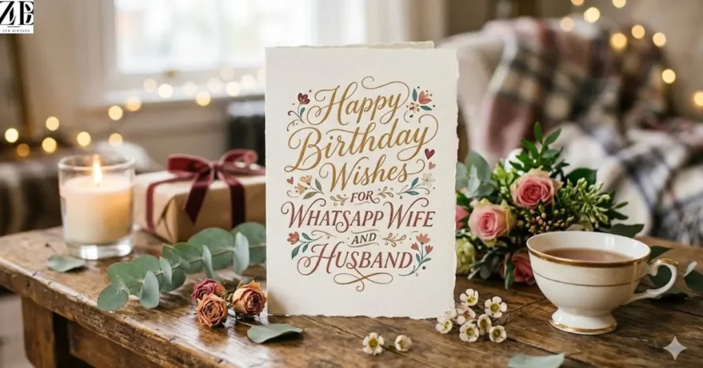 Happy Birthday Wishes for WhatsApp Wife and Husband