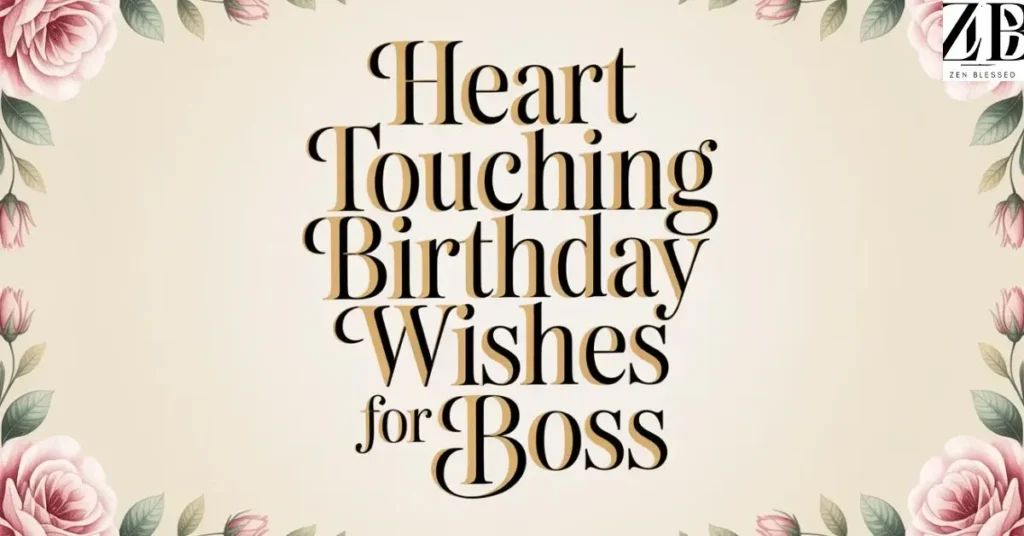 Heart Touching Birthday Wishes for Boss