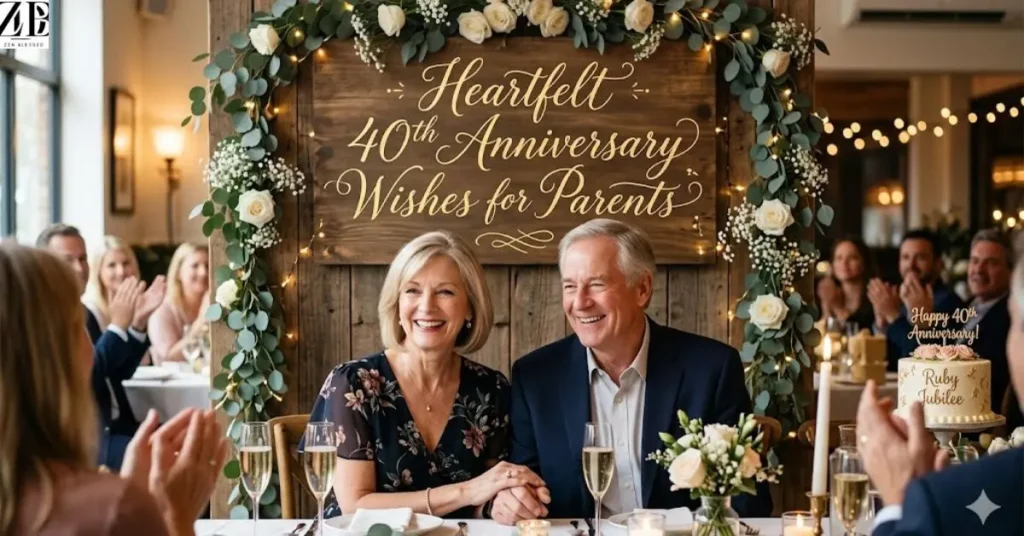 Heartfelt 40th Anniversary Wishes for Parents