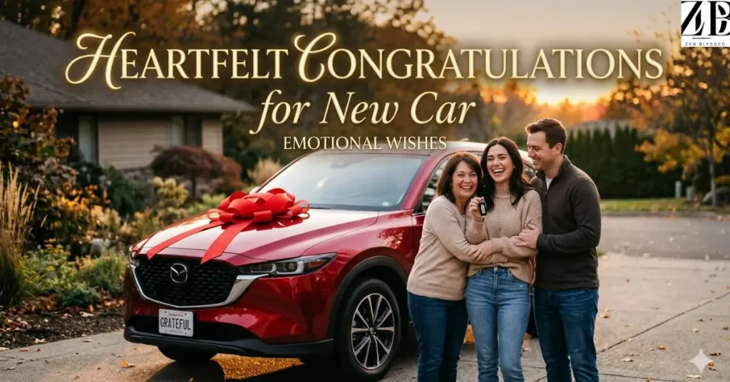 Heartfelt Congratulations for New Car Emotional Wishes