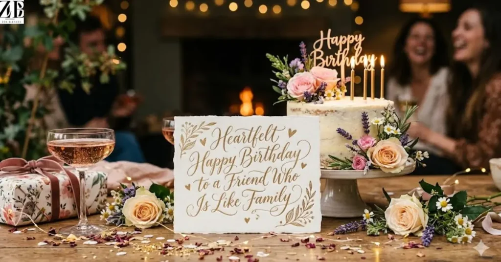 Heartfelt Happy Birthday to a Friend Who Is Like Family