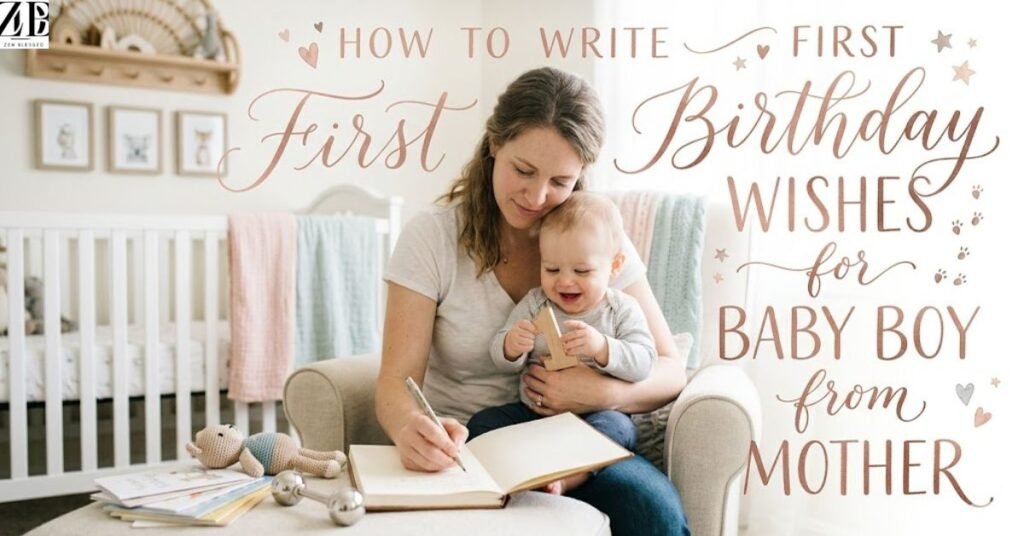 How to Write First Birthday Wishes for Baby Boy from Mother