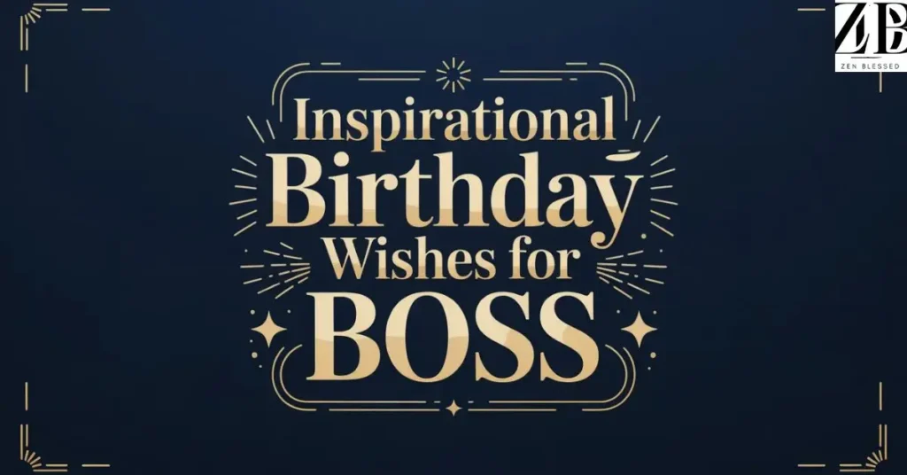 Inspirational Birthday Wishes for Boss