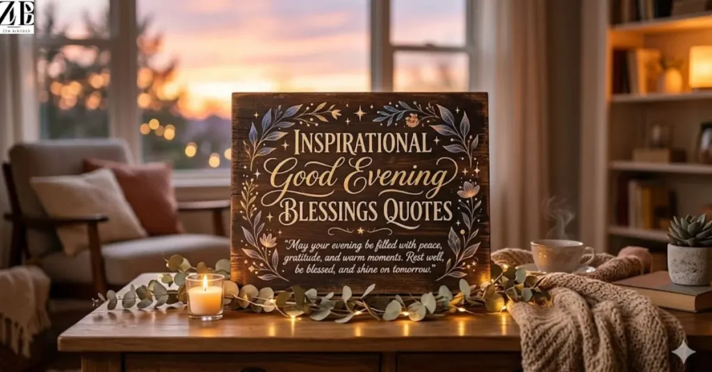 Inspirational Good Evening Blessings Quotes