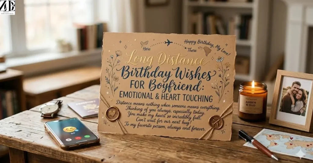 Long Distance Birthday Wishes for Boyfriend Emotional & Heart Touching