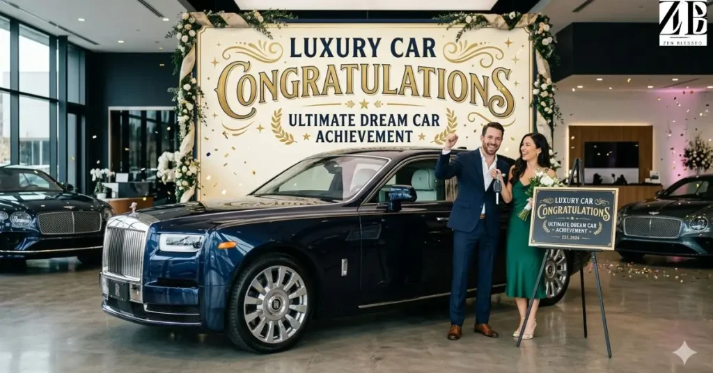Luxury Car Congratulations — Ultimate Dream Car Achievement