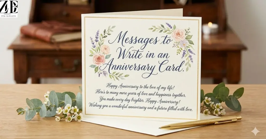 Messages to Write in an Anniversary Card