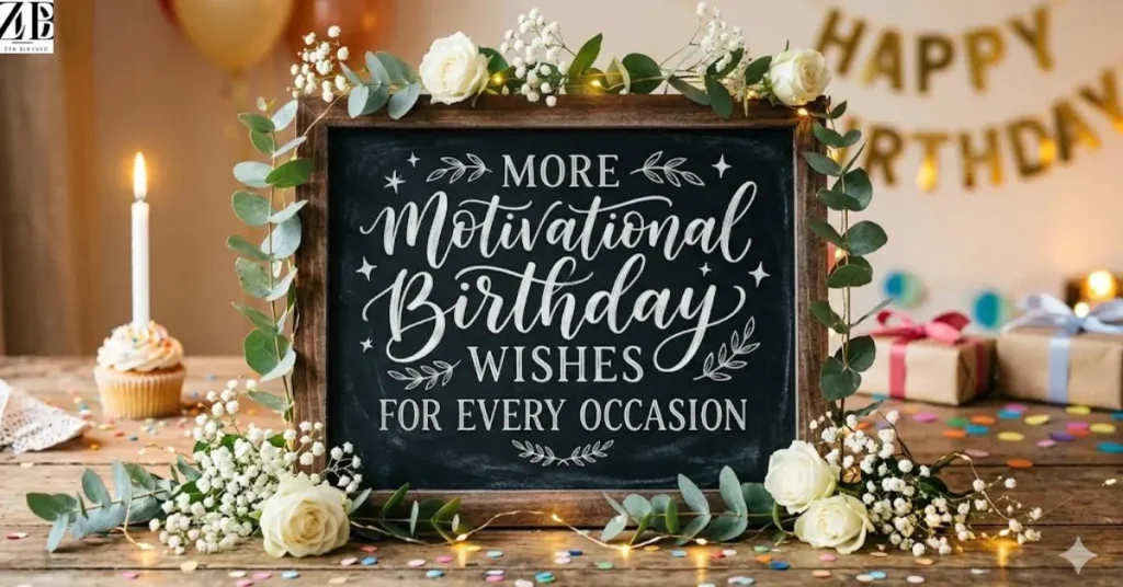 MORE MOTIVATIONAL BIRTHDAY WISHES FOR EVERY OCCASION 