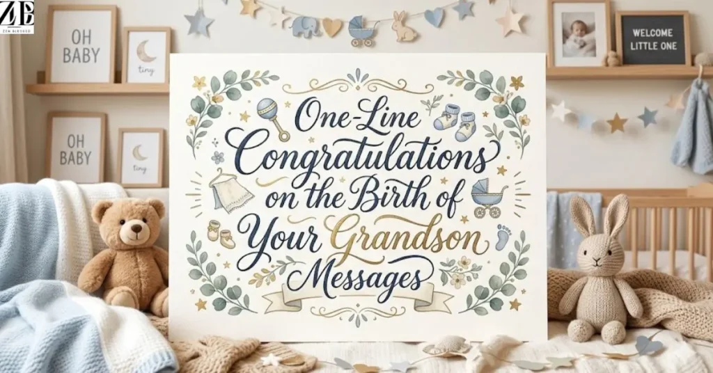 One-Line Congratulations on the Birth of Your Grandson Messages