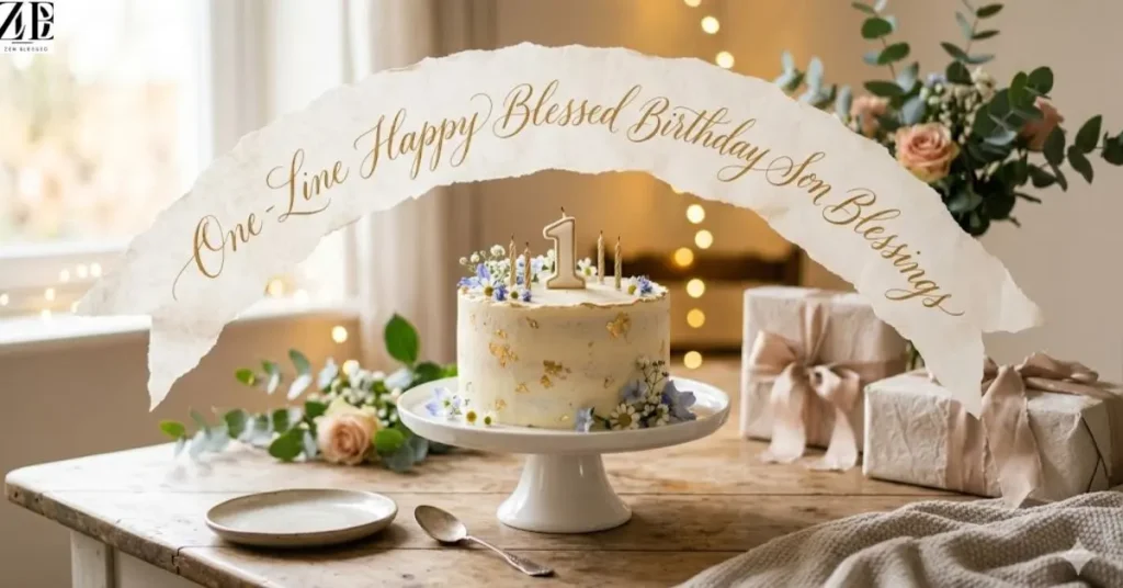 One-Line Happy Blessed Birthday Son Blessings