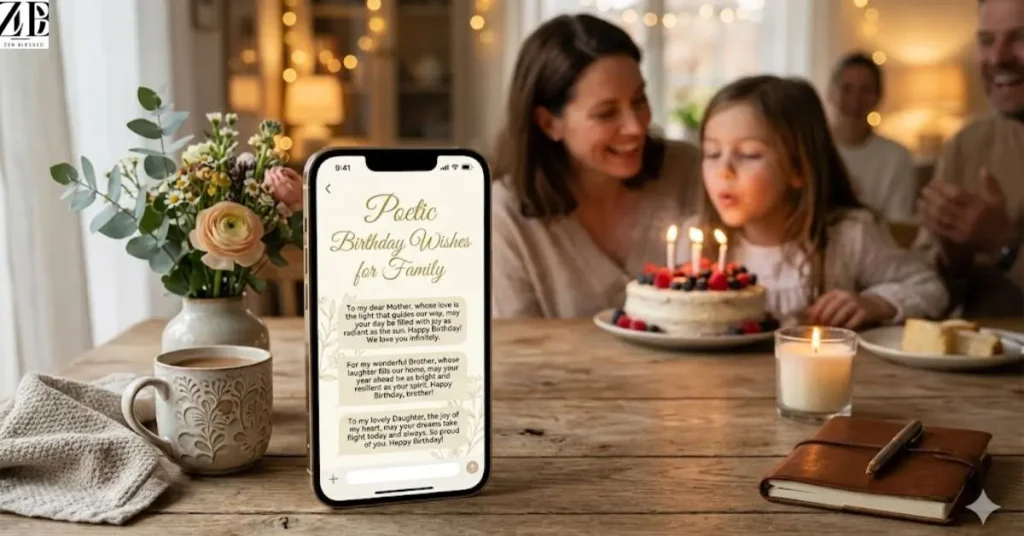 Poetic Birthday Wishes for Family