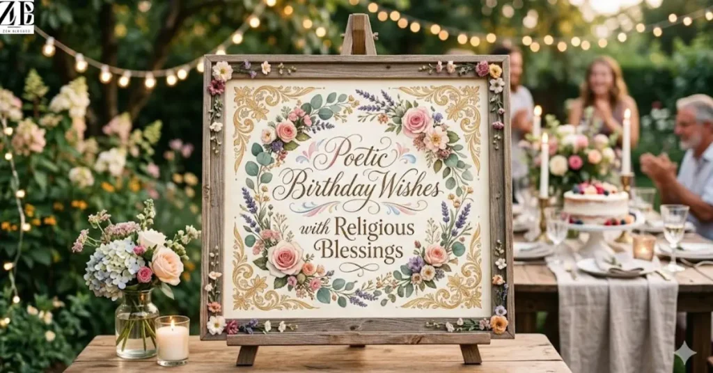 Poetic Birthday Wishes with Religious Blessings