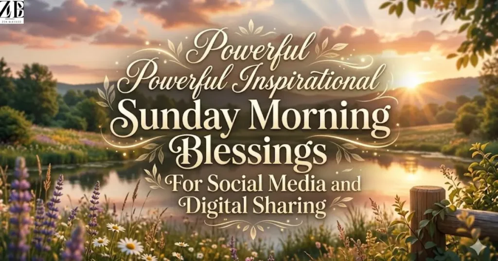 Powerful Inspirational Sunday Morning Blessings For Social Media and Digital Sharing