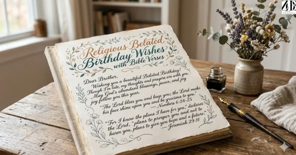 Religious Belated Birthday Wishes with Bible Verses