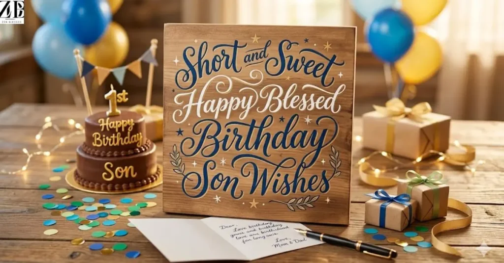 Short and Sweet Happy Blessed Birthday Son Wishes