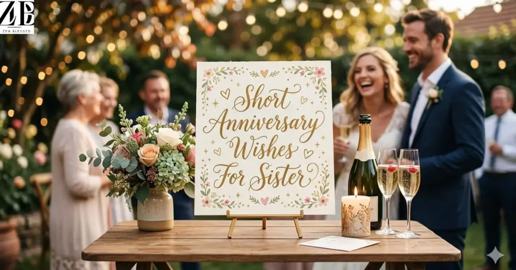 Short Anniversary Wishes For Sister