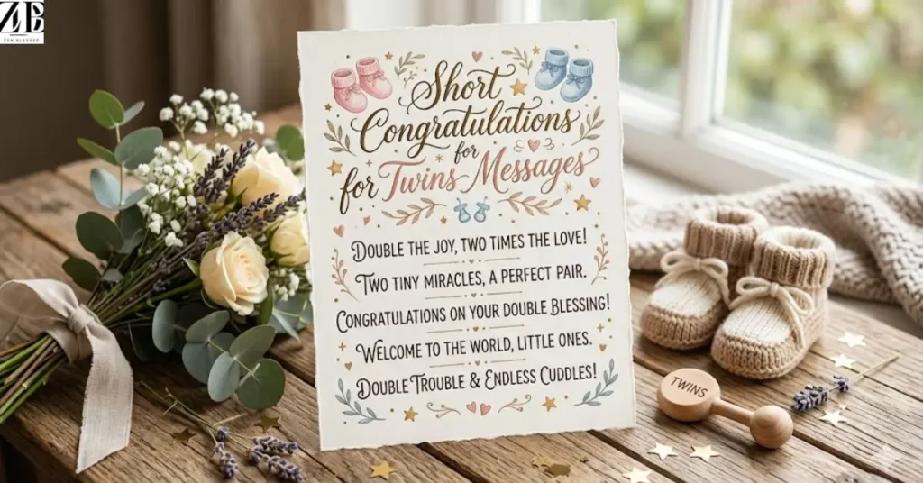 short-congratulations-for-twins-messages Short Congratulations for Twins Messages