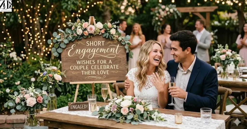 Short Engagement Wishes for a Couple Celebrate Their Love