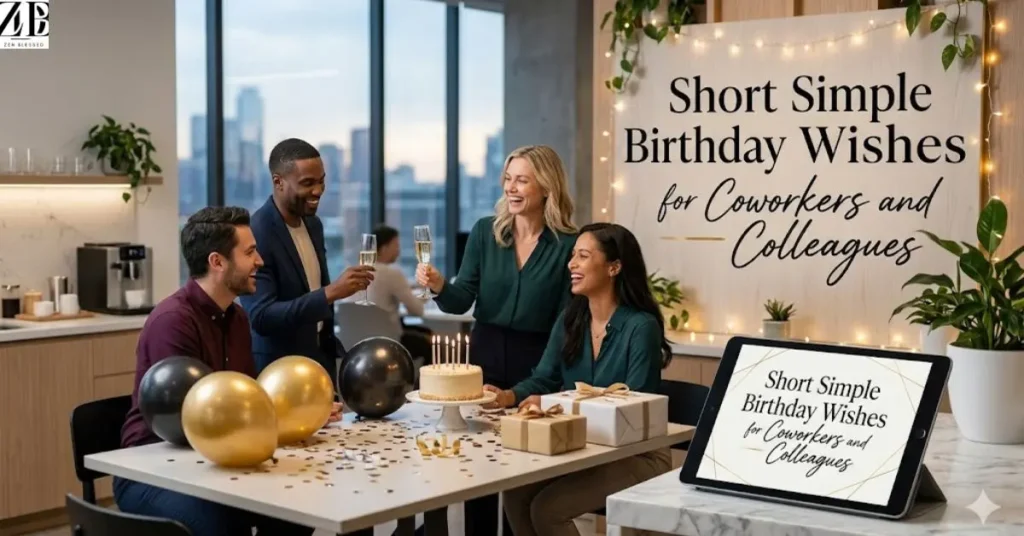 Short Simple Birthday Wishes for Coworkers and Colleagues