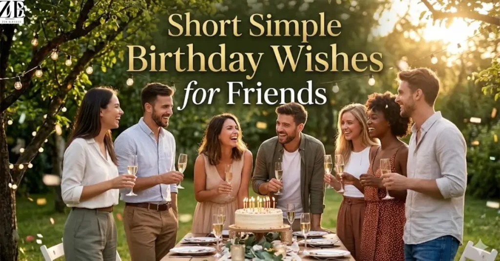 Short Simple Birthday Wishes for Friends