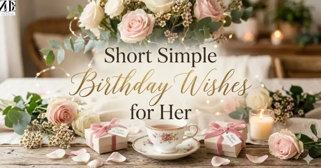 Short Simple Birthday Wishes for Her