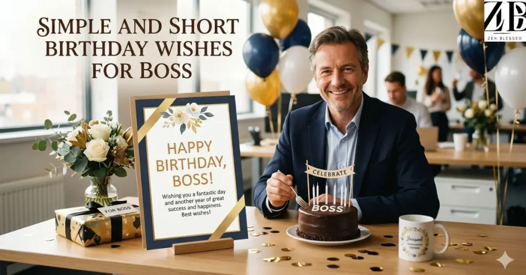 Simple and Short Birthday Wishes for Boss