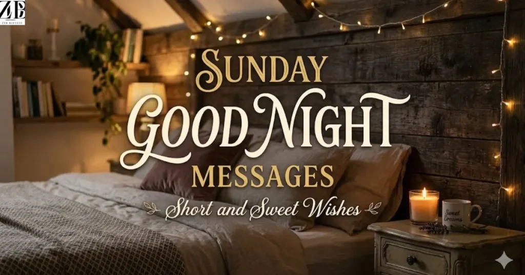 Sunday Good Night Messages Short and Sweet Wishes