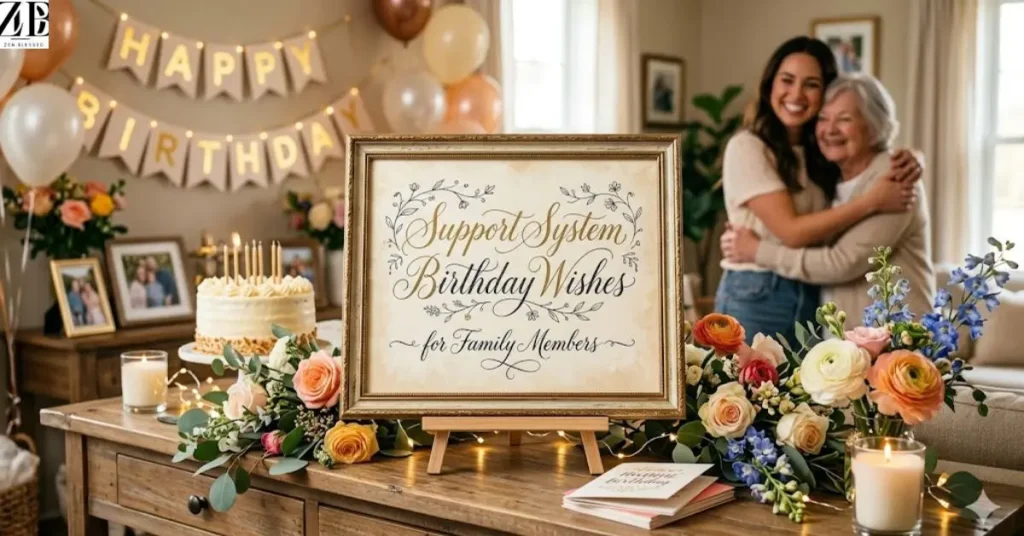 Support System Birthday Wishes for Family Members