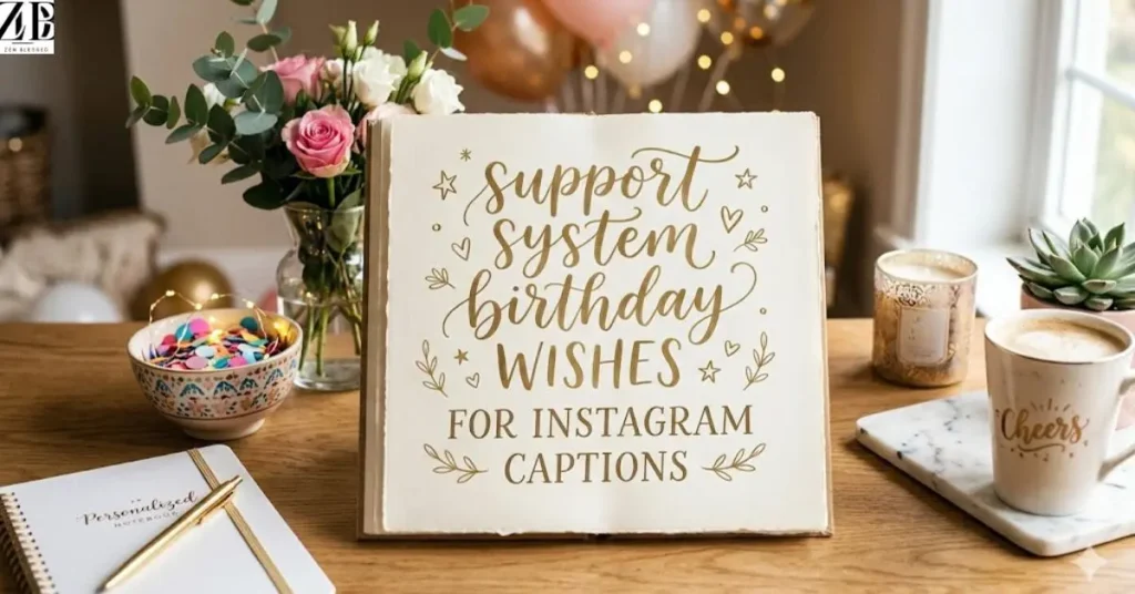 Support System Birthday Wishes for Instagram Captions