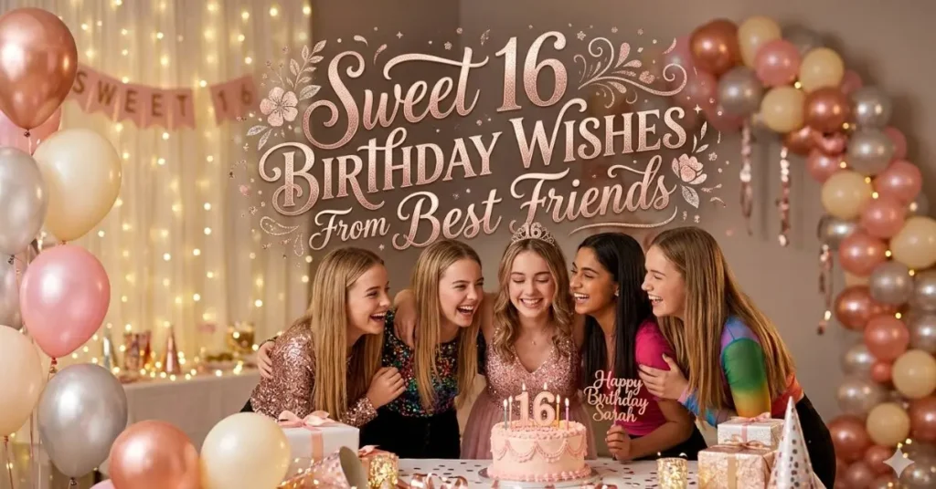 Sweet 16 Birthday Wishes From Best Friends