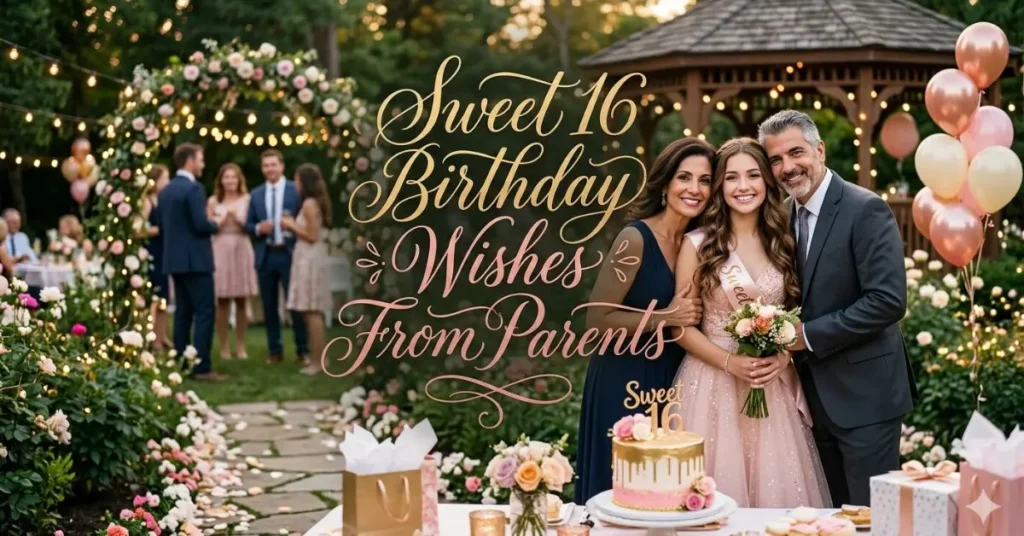 Sweet 16 Birthday Wishes From Parents