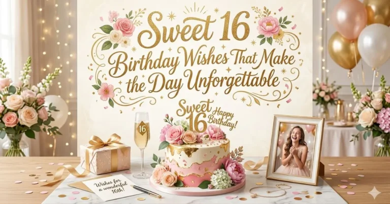 Sweet 16 Birthday Wishes That Make the Day Unforgettable