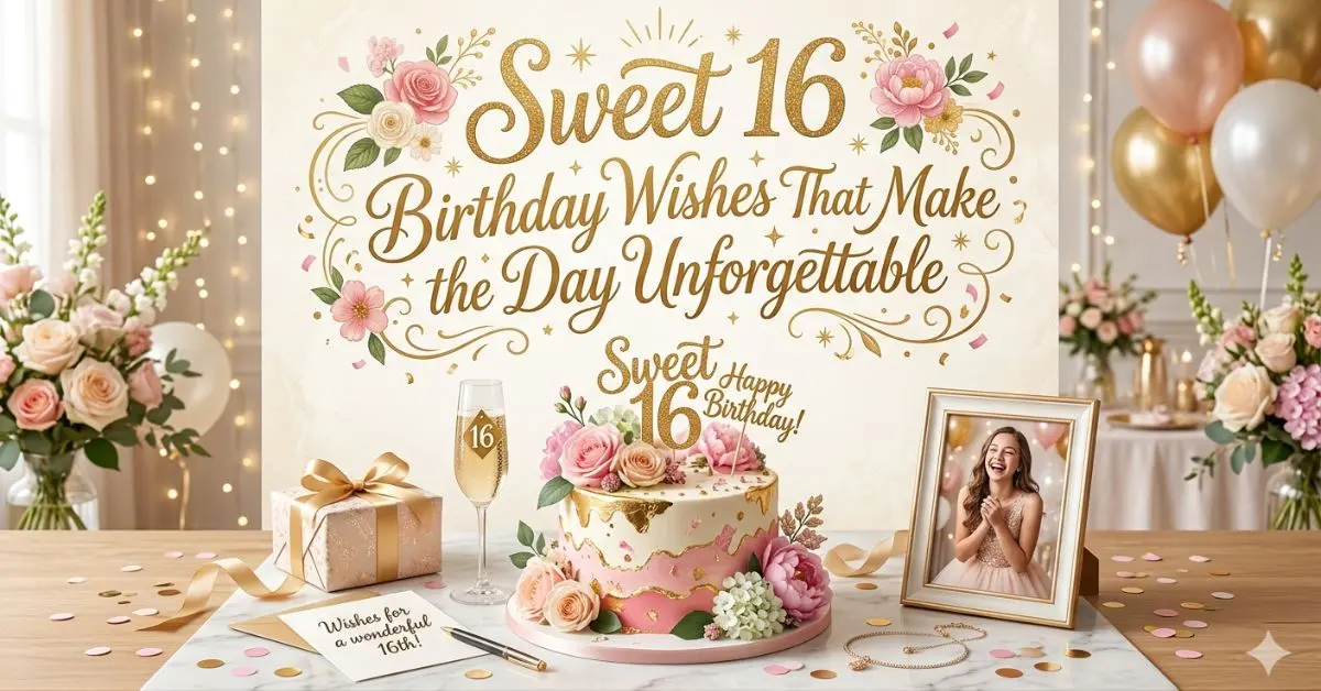 Sweet 16 Birthday Wishes That Make the Day Unforgettable