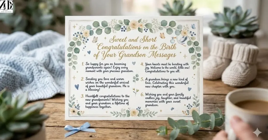 Sweet and Short Congratulations on the Birth of Your Grandson Messages