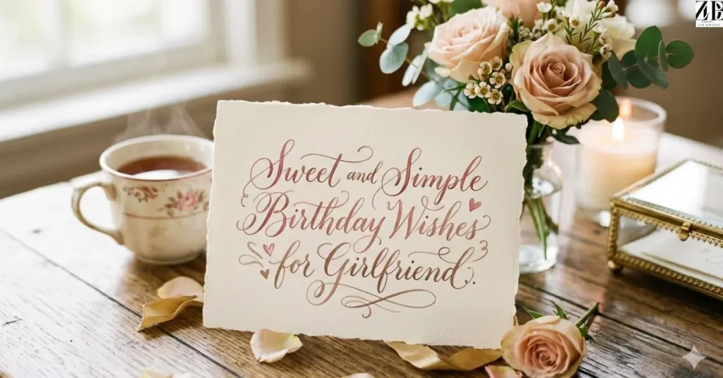 Sweet and Simple Birthday Wishes for Girlfriend