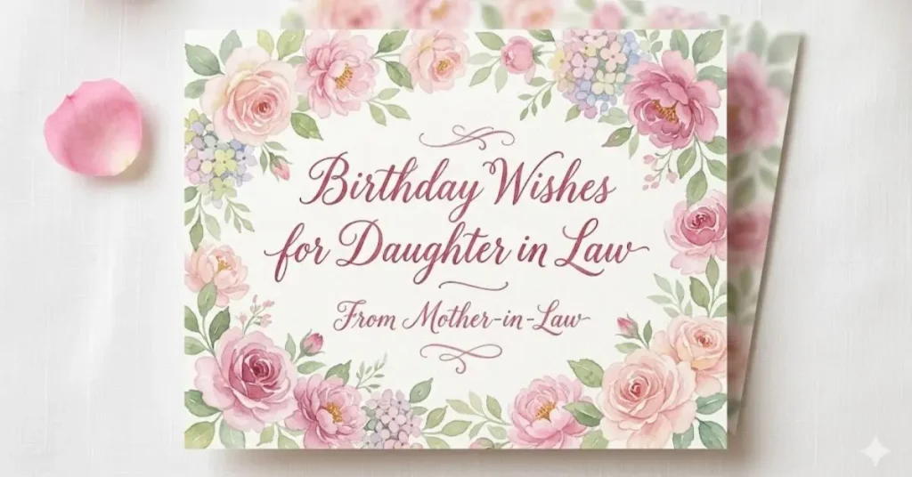 Birthday Wishes for Daughter in Law From Mother-in-Law