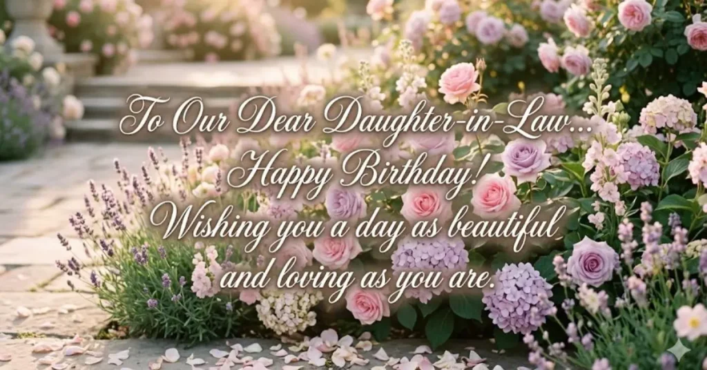 Sweet Birthday Wishes for Daughter in Law Short and Lovely