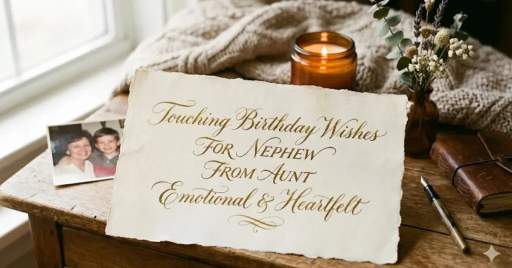 Touching Birthday Wishes for Nephew from Aunt Emotional & Heartfelt