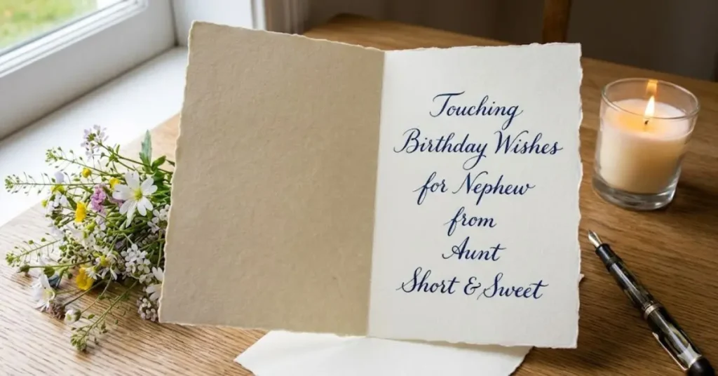 Touching Birthday Wishes for Nephew from Aunt Short & Sweet