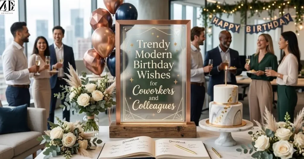 Trendy Modern Birthday Wishes for Coworkers and Colleagues