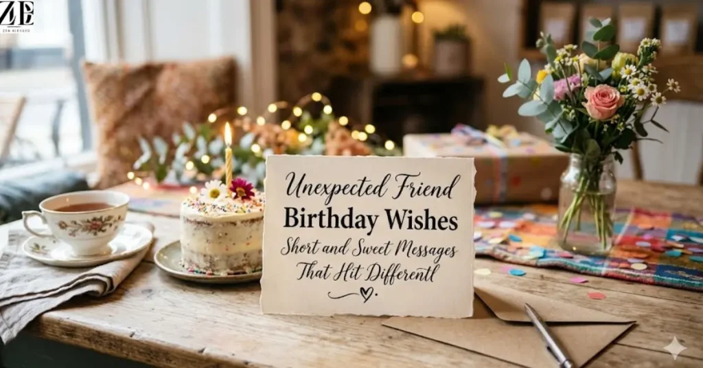 Unexpected Friend Birthday Wishes Short and Sweet Messages That Hit Different