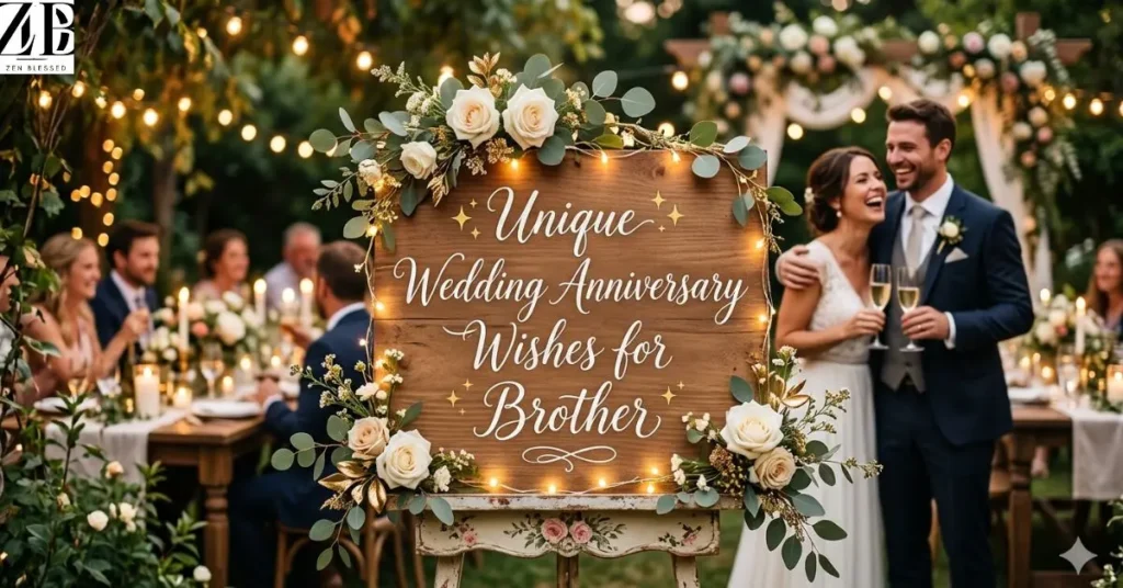 Unique Wedding Anniversary Wishes for Brother