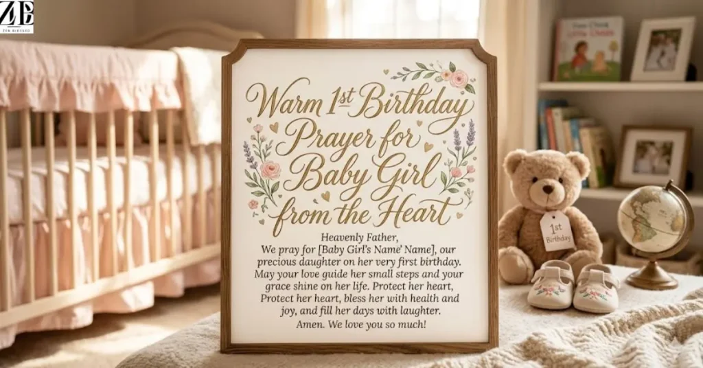 Warm 1st Birthday Prayer for Baby Girl from the Heart